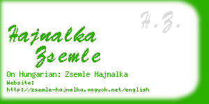 hajnalka zsemle business card